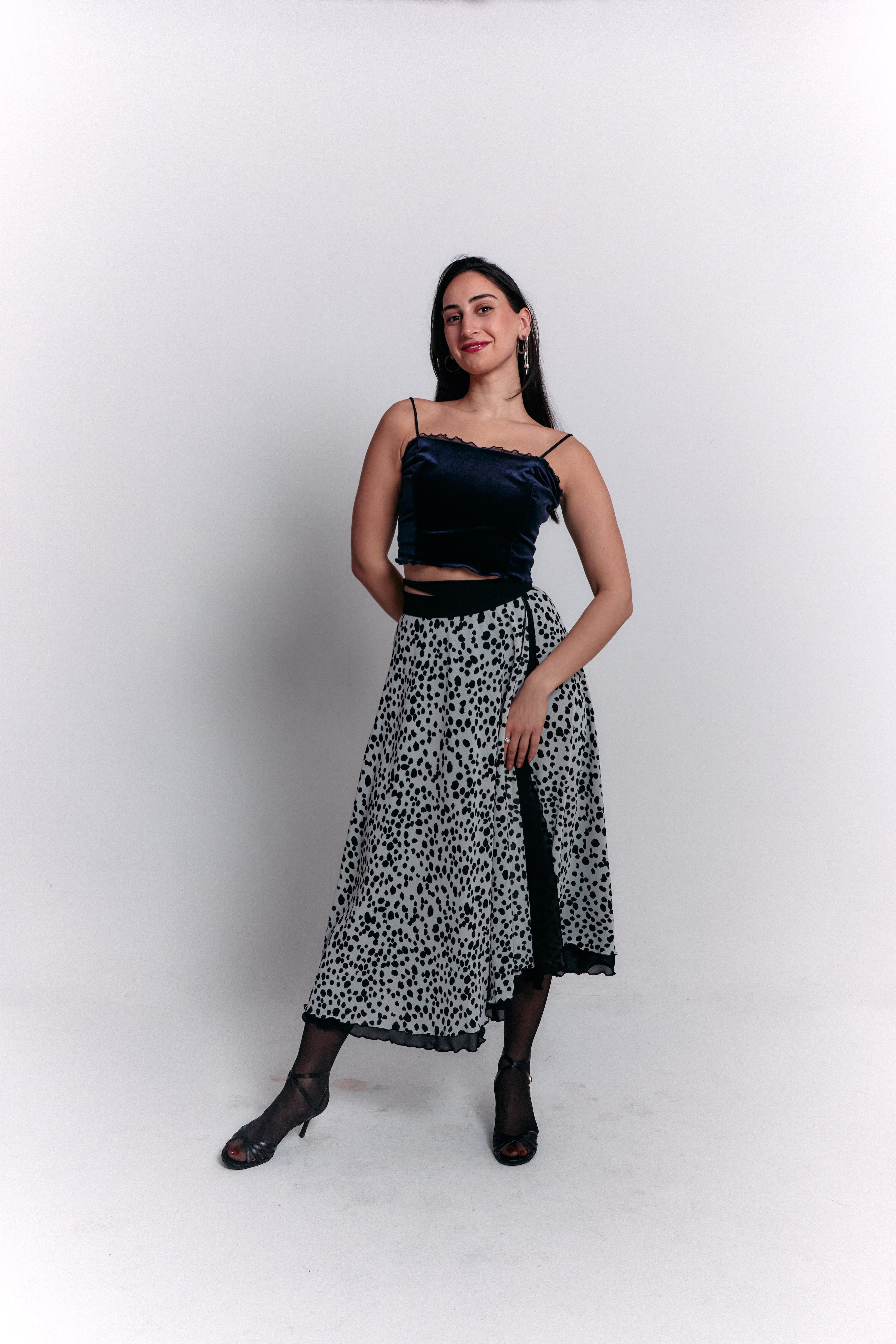 Reversible Black and White Separate Dress