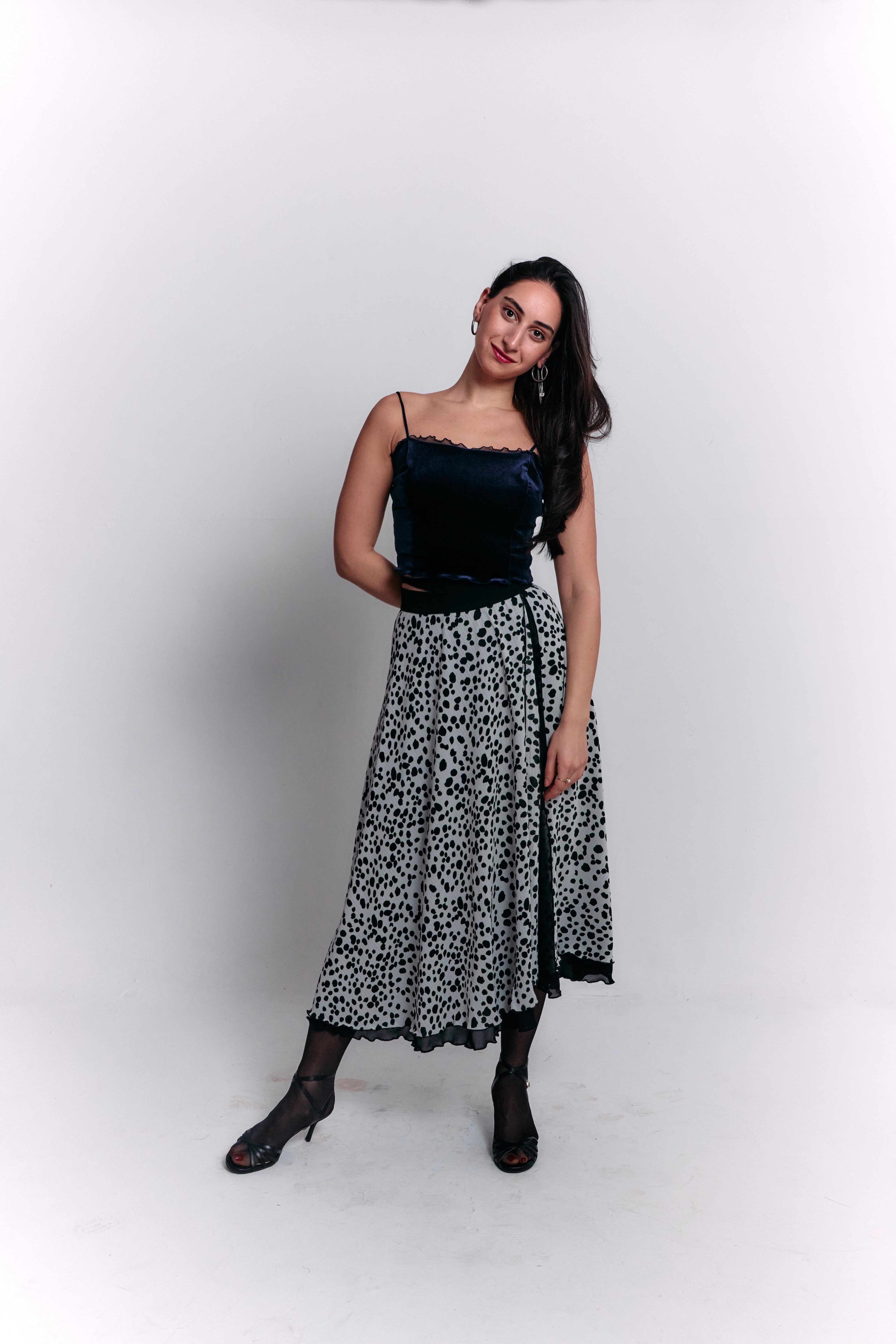 Reversible Black and White Separate Dress