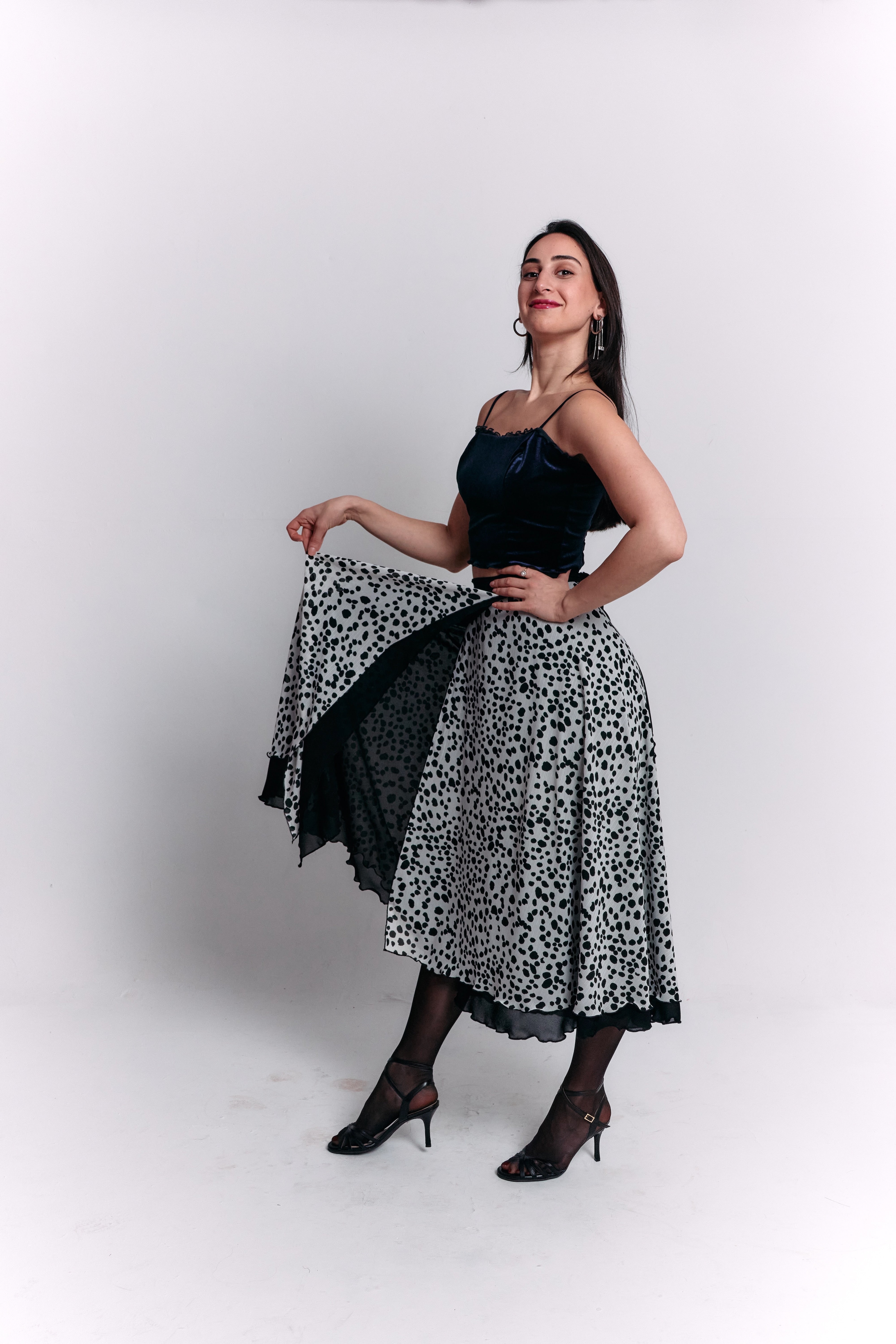 Reversible Black and White Separate Dress