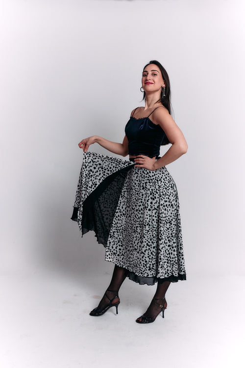 Reversible Black and White Separate Dress
