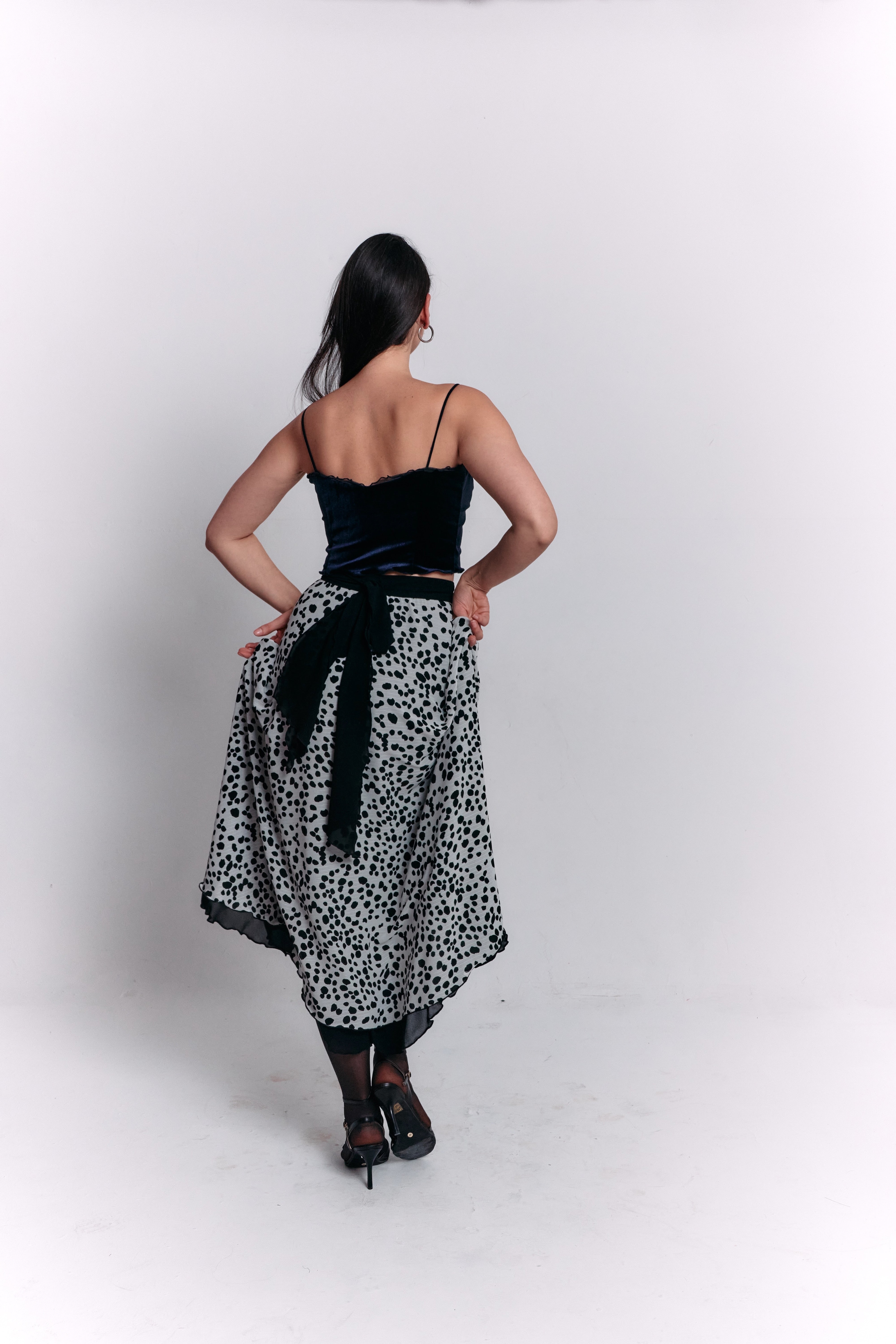 Reversible Black and White Separate Dress