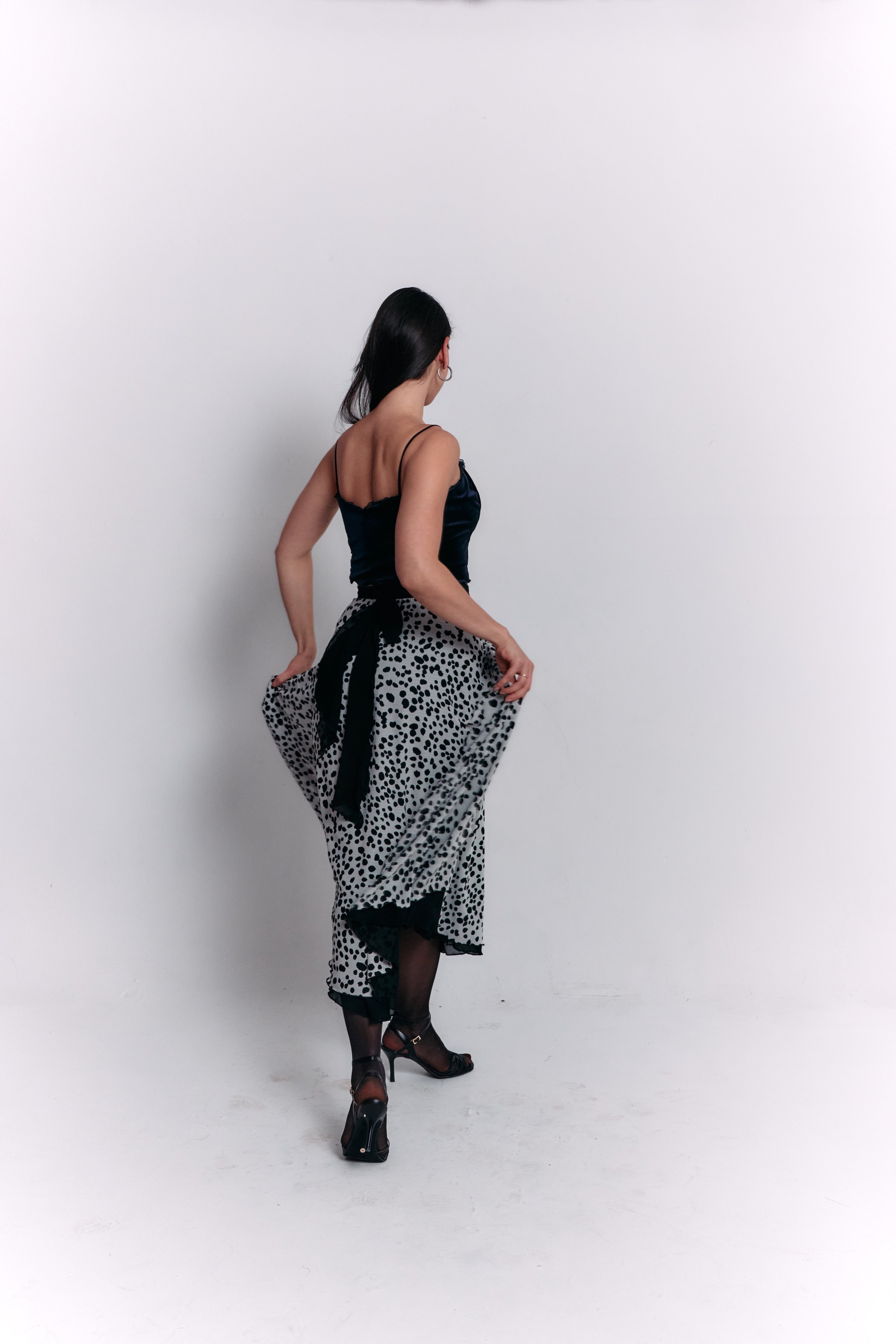 Reversible Black and White Separate Dress