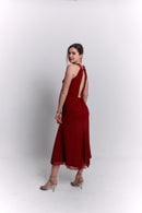 Reversible Red and White Polka Dot Dress