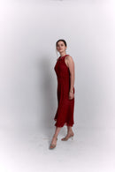 Reversible Red and White Polka Dot Dress
