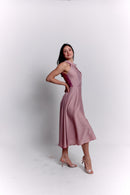 Reversible Pink Satin Dress