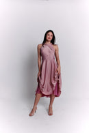 Reversible Pink Satin Dress