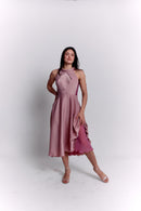 Reversible Pink Satin Dress