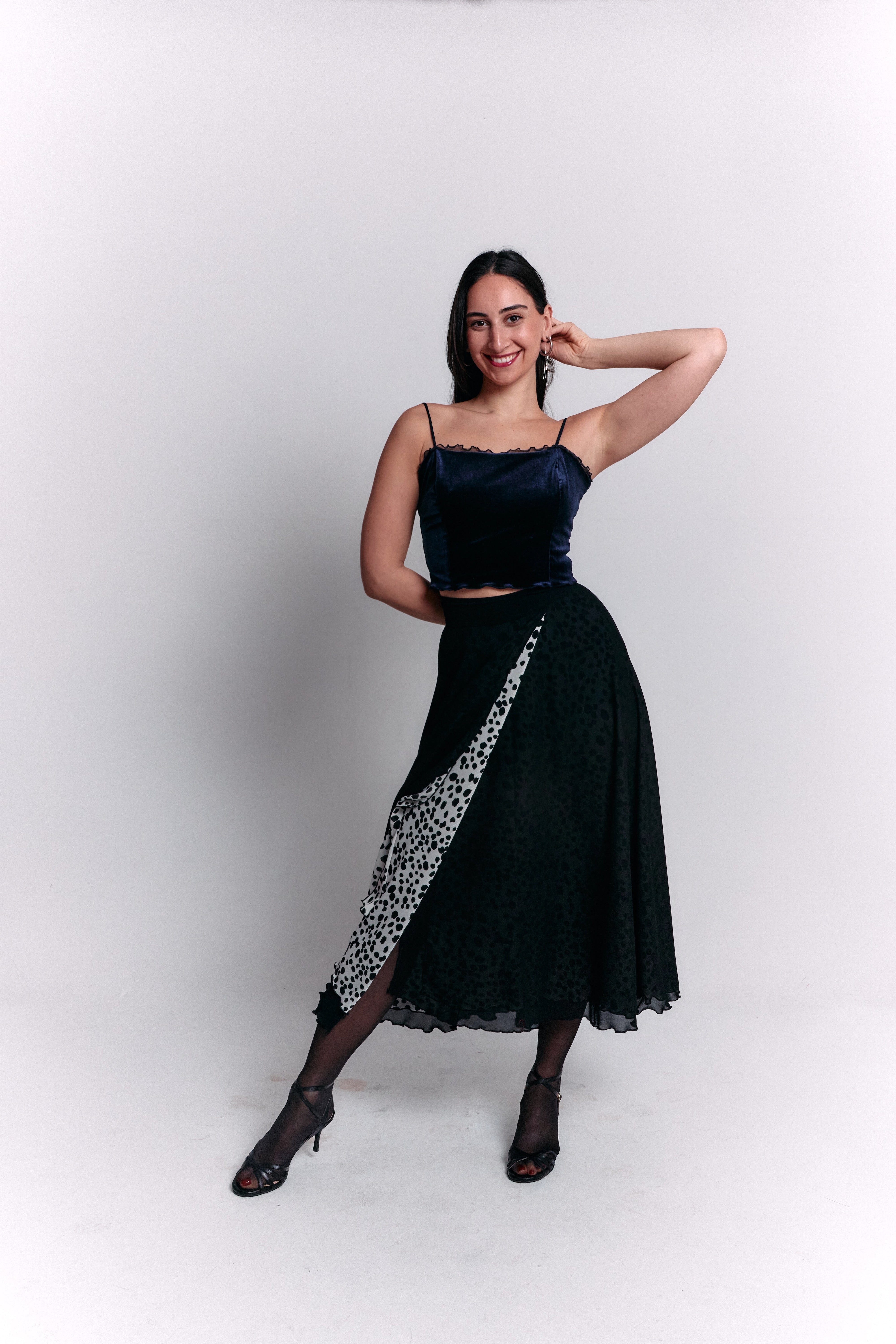 Reversible Black and White Separate Dress