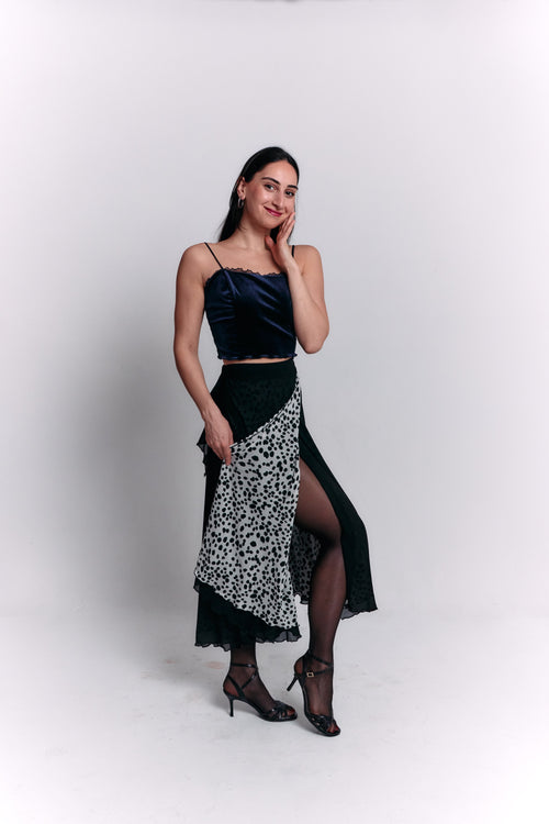 Reversible Black and White Separate Dress