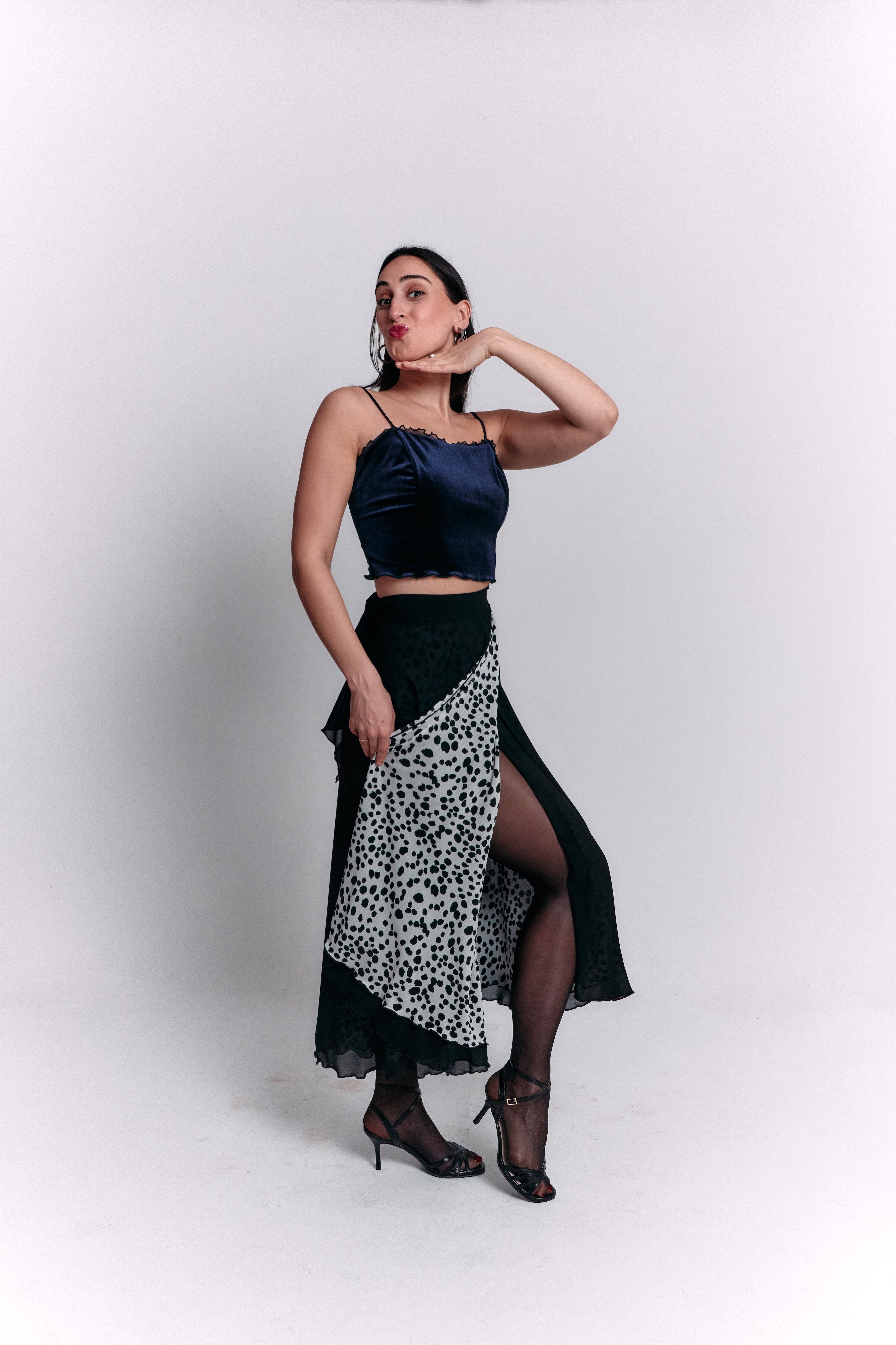 Reversible Black and White Separate Dress