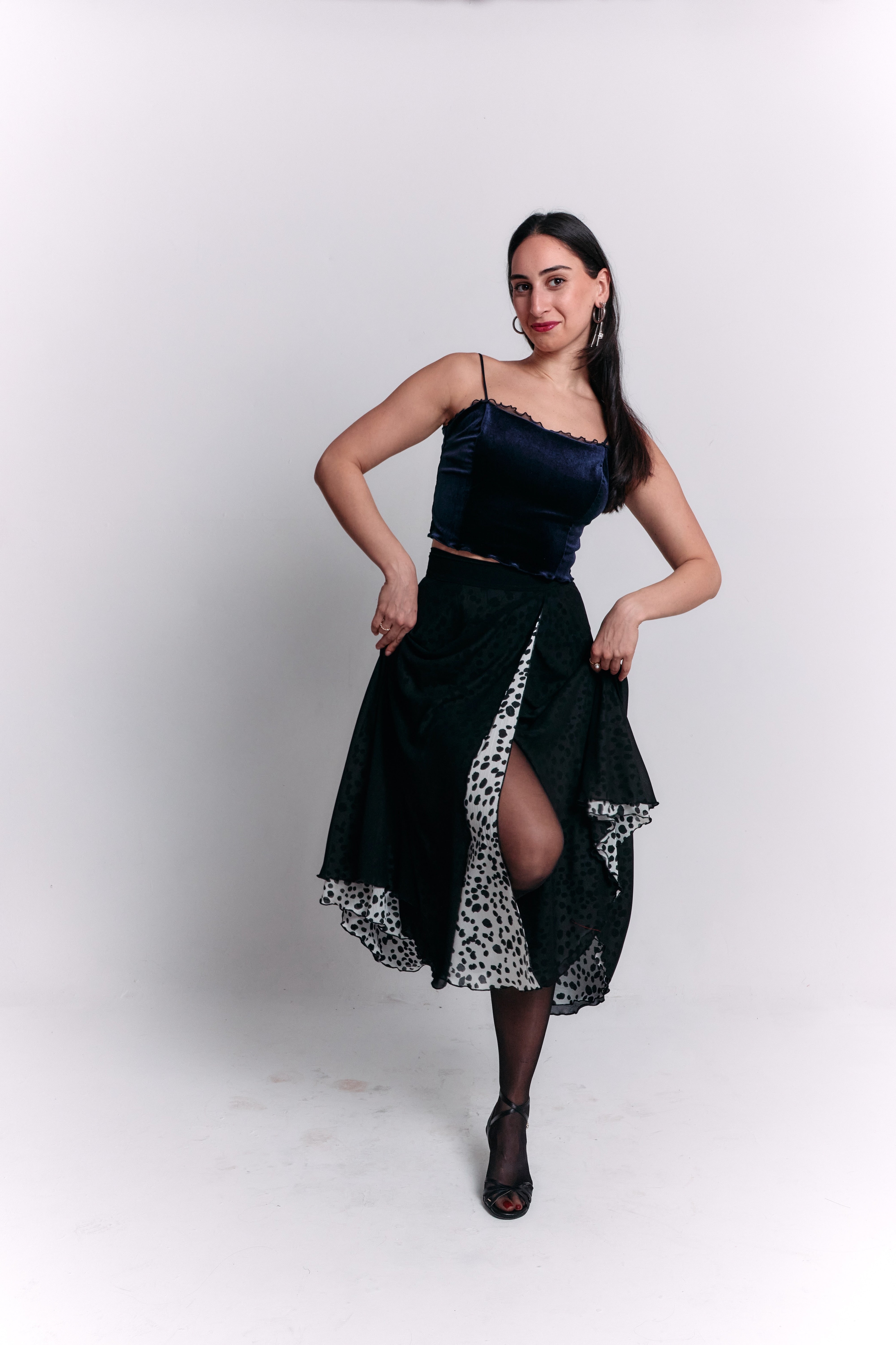 Reversible Black and White Separate Dress