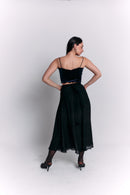 Reversible Black and White Separate Dress