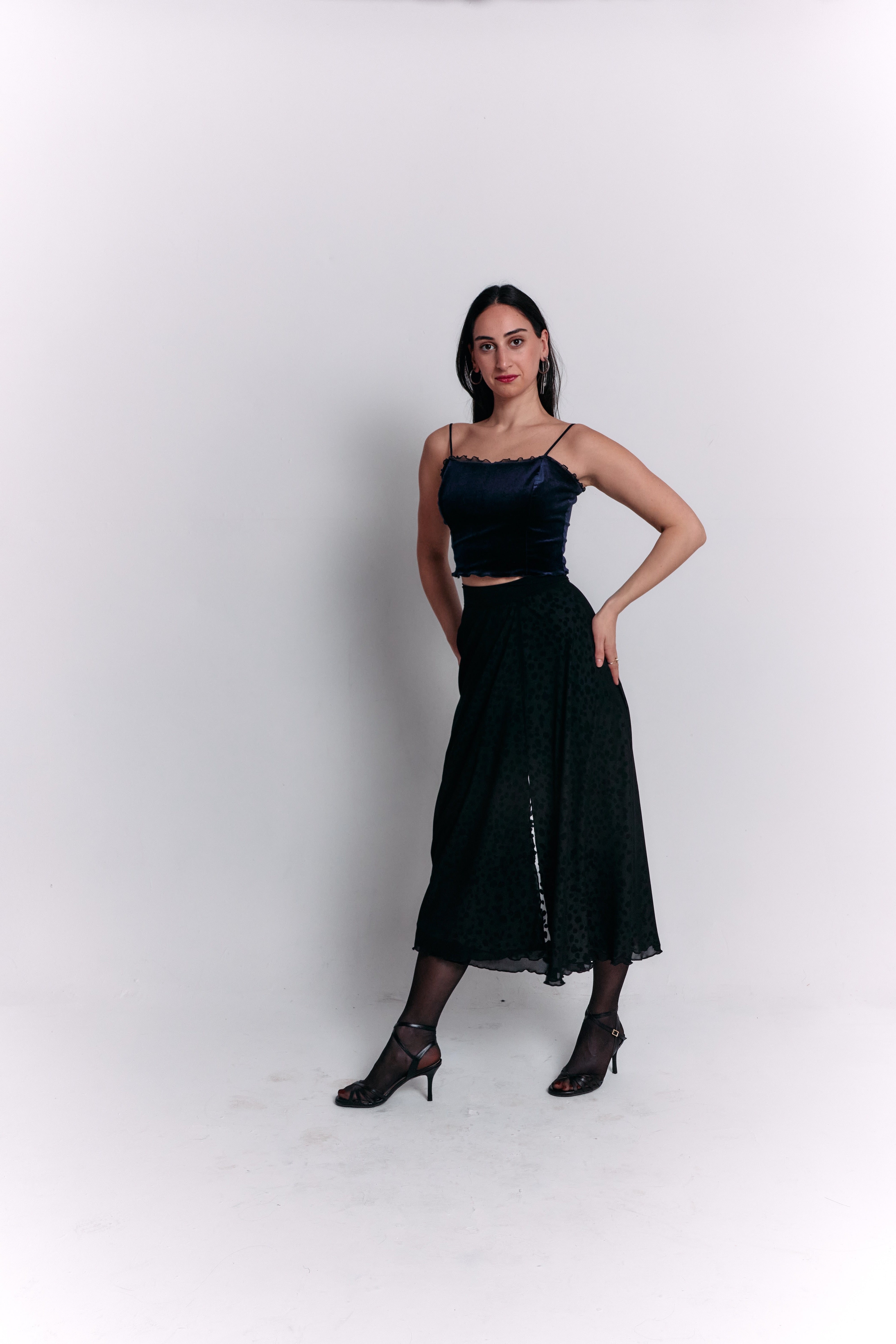 Reversible Black and White Separate Dress
