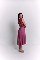 Reversible Pink Satin Dress