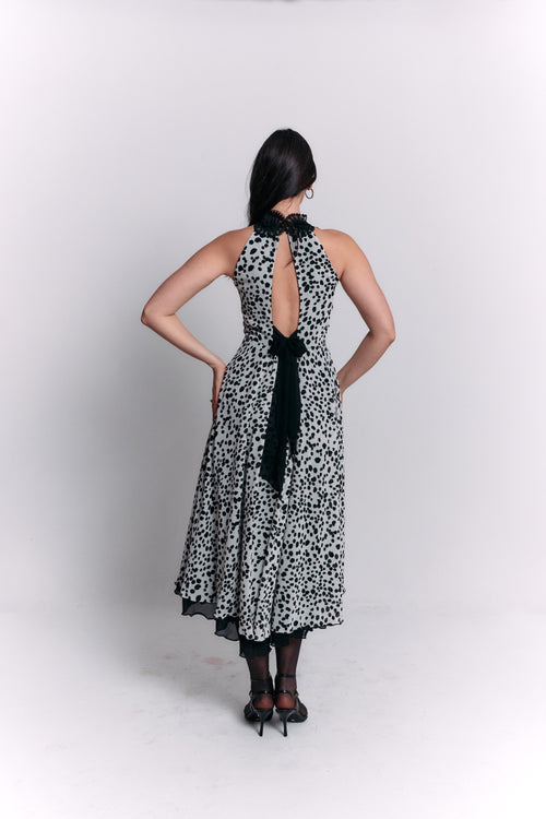 Reversible Open Back Bow Dress