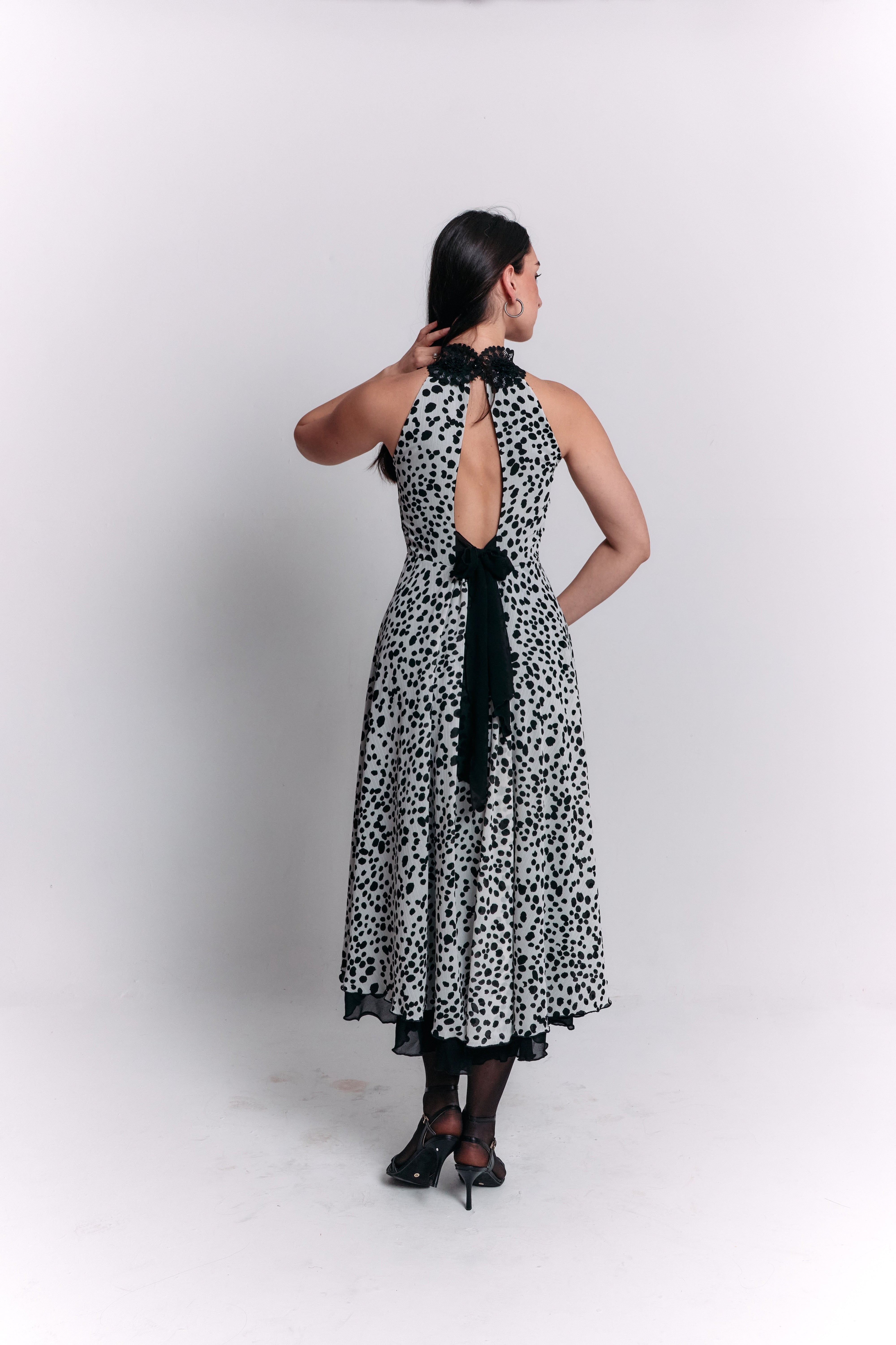 Reversible Open Back Bow Dress