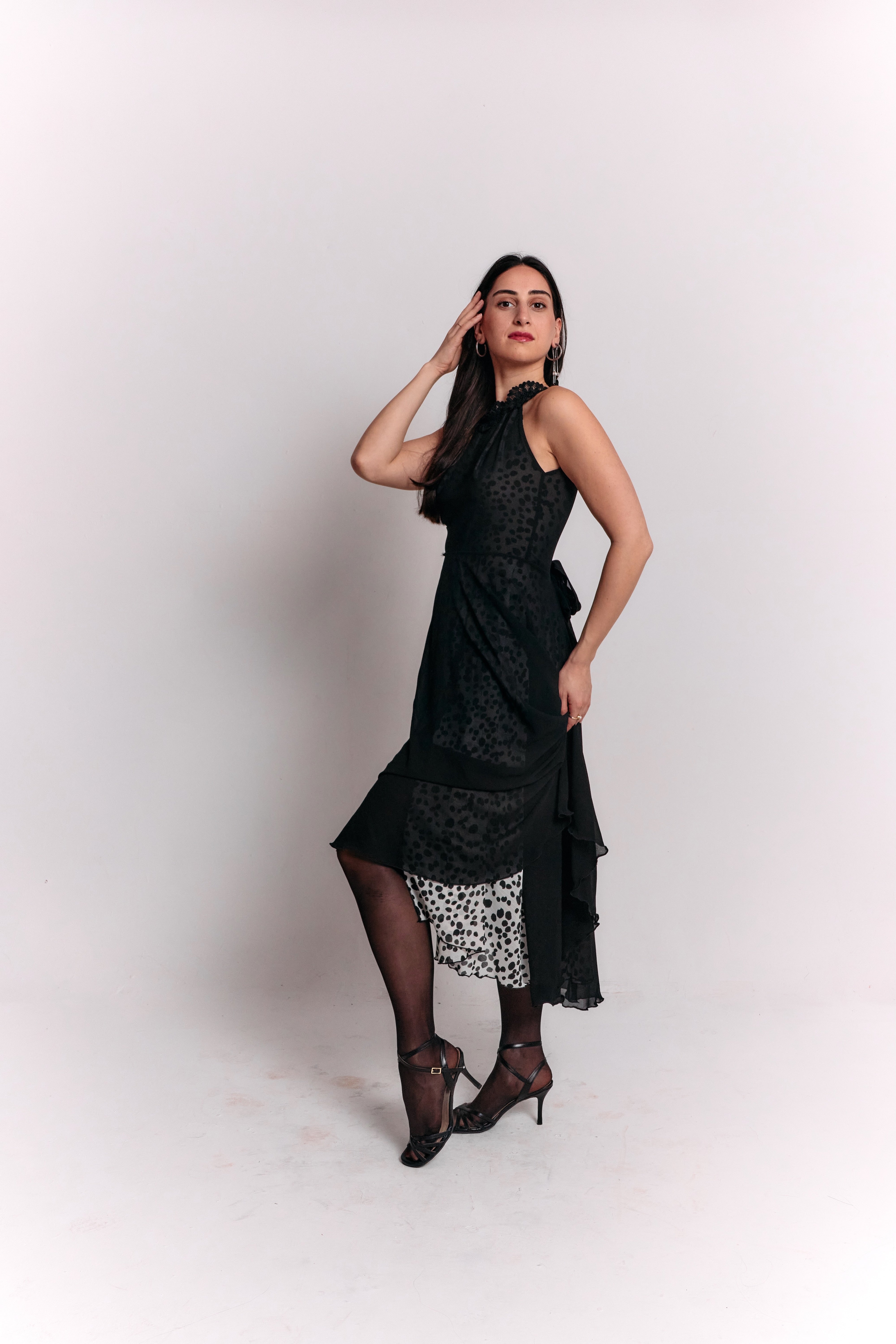 Reversible Open Back Bow Dress