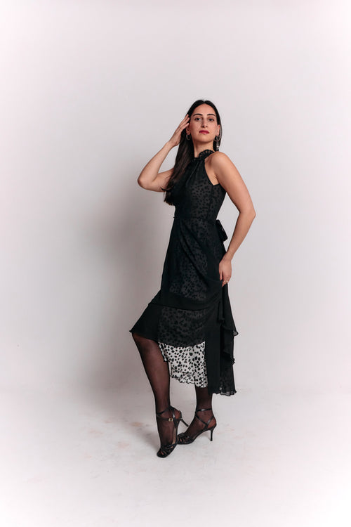 Reversible Open Back Bow Dress