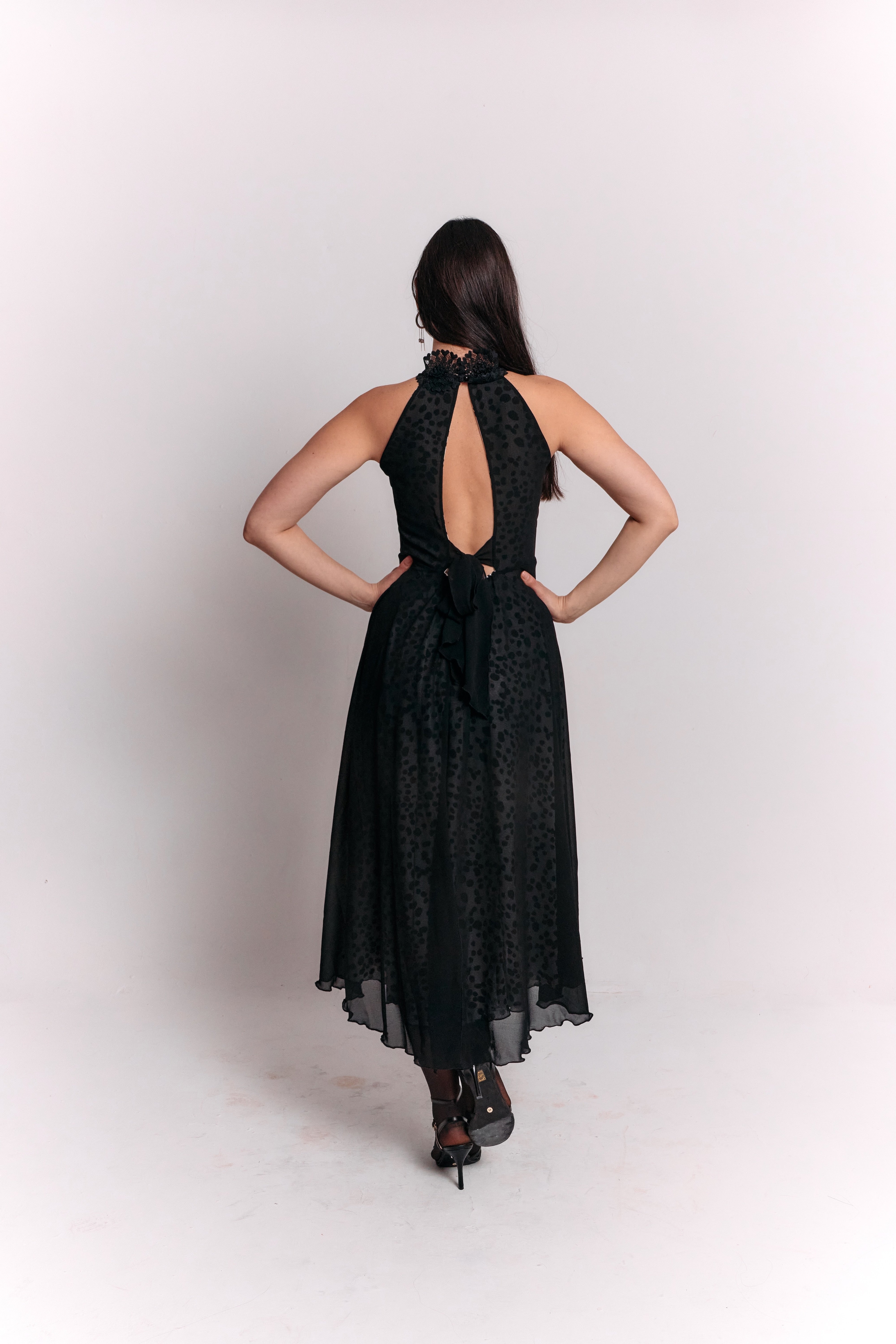 Reversible Open Back Bow Dress