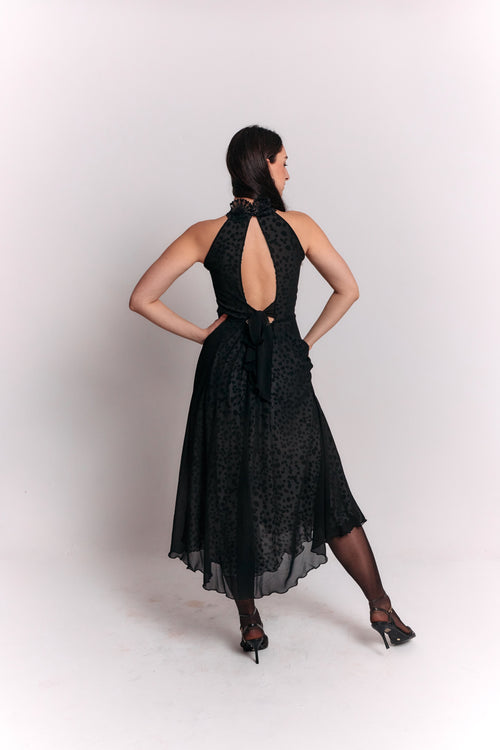 Reversible Open Back Bow Dress