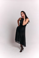 Reversible Open Back Bow Dress