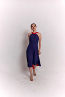 Reversible Red and Blue Bow Dress