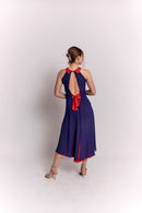 Reversible Red and Blue Bow Dress