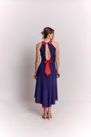 Reversible Red and Blue Bow Dress