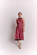 Reversible Pink and Black Animal Print Dress