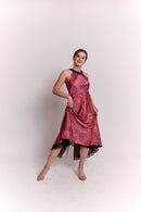 Reversible Pink and Black Animal Print Dress