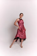 Reversible Pink and Black Animal Print Dress