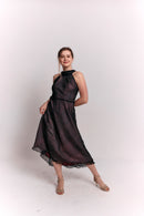 Reversible Pink and Black Animal Print Dress
