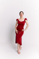 Red Velvet Sweetheart Dress