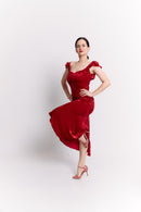 Red Velvet Sweetheart Dress