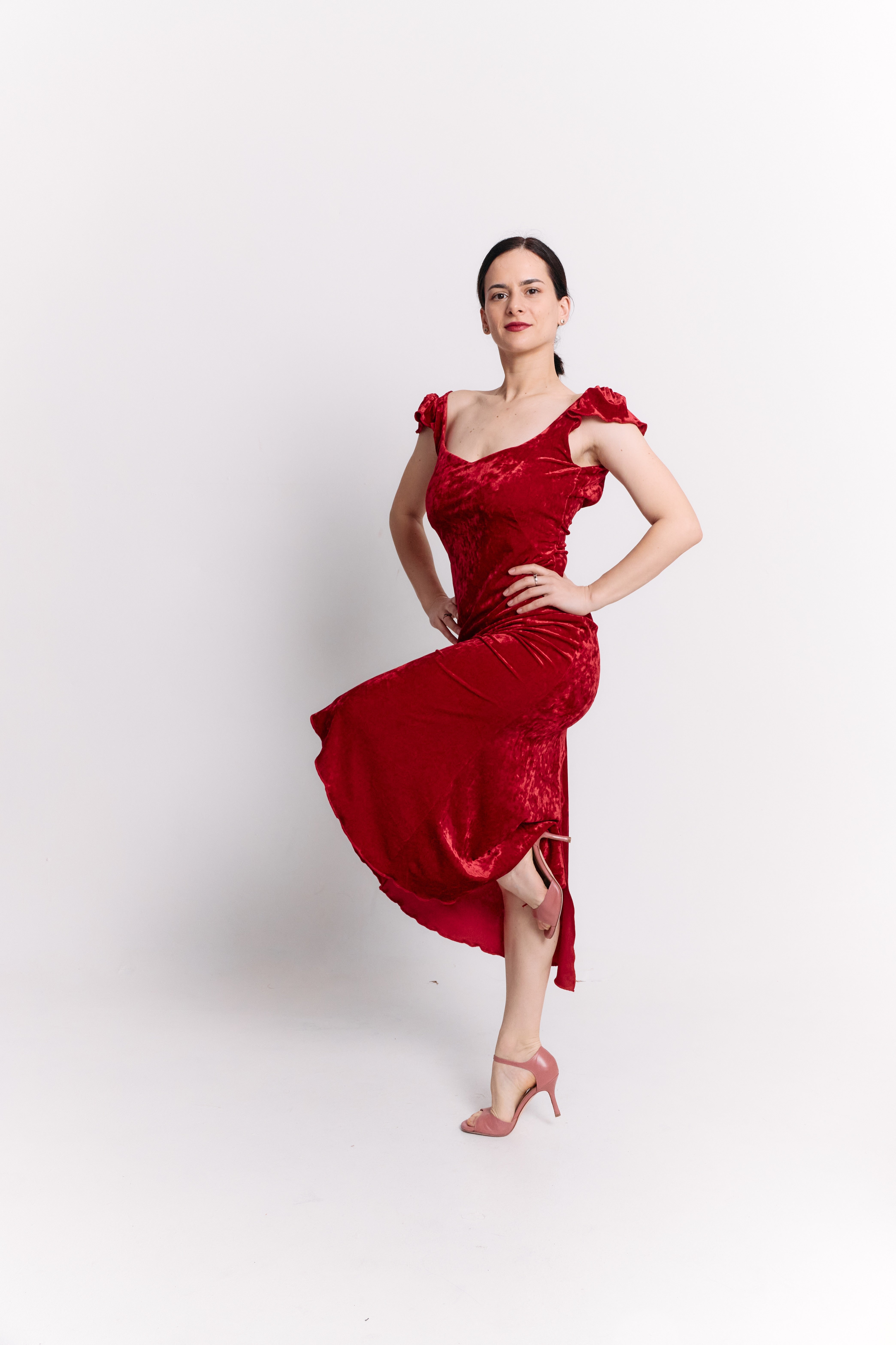 Red Velvet Sweetheart Dress