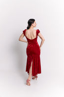 Red Velvet Sweetheart Dress