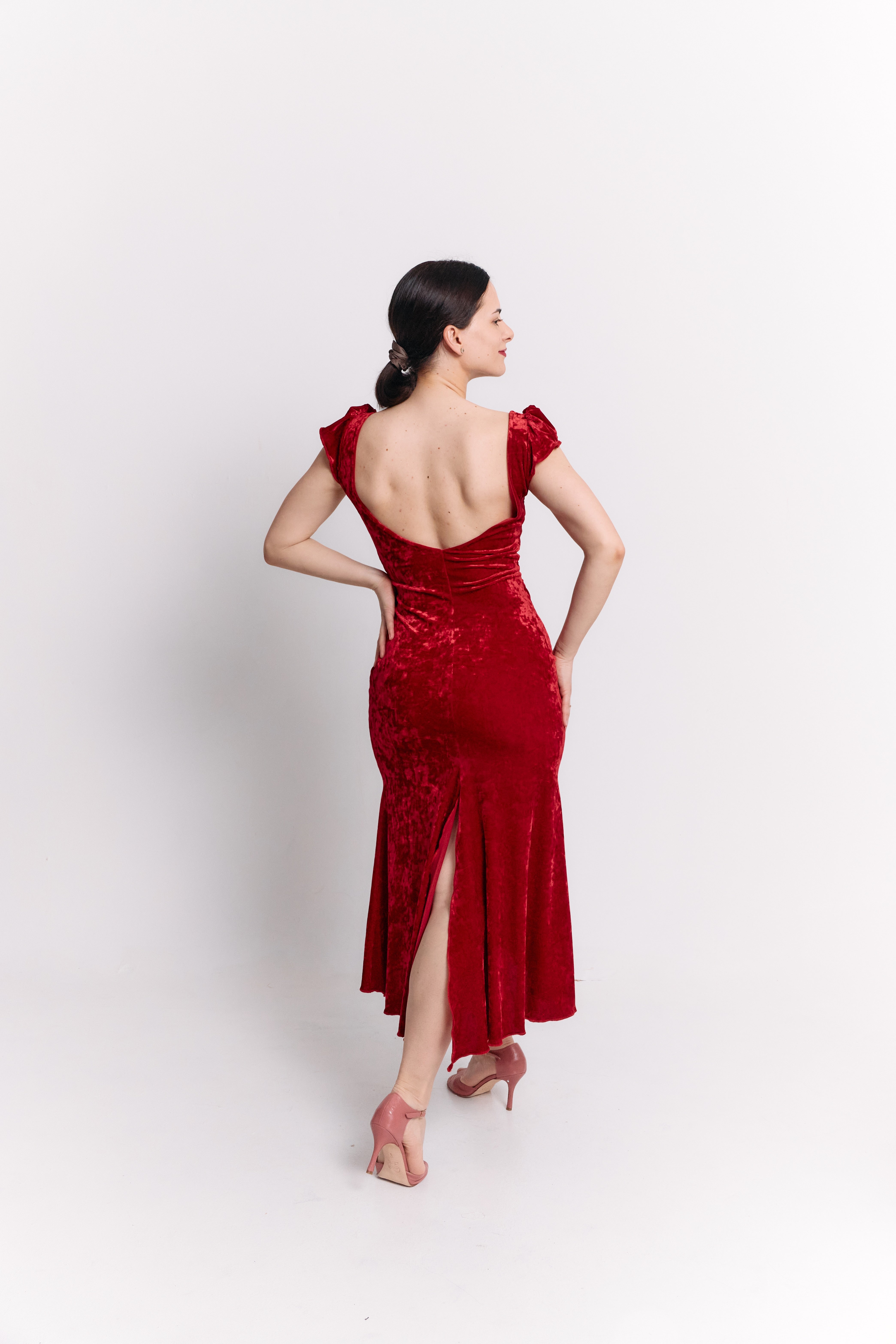 Red Velvet Sweetheart Dress