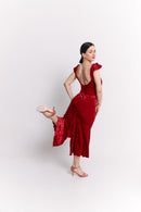 Red Velvet Sweetheart Dress