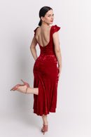 Red Velvet Sweetheart Dress