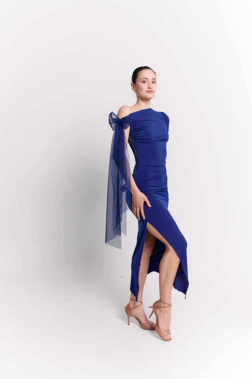 One-Shoulder Bow Dress