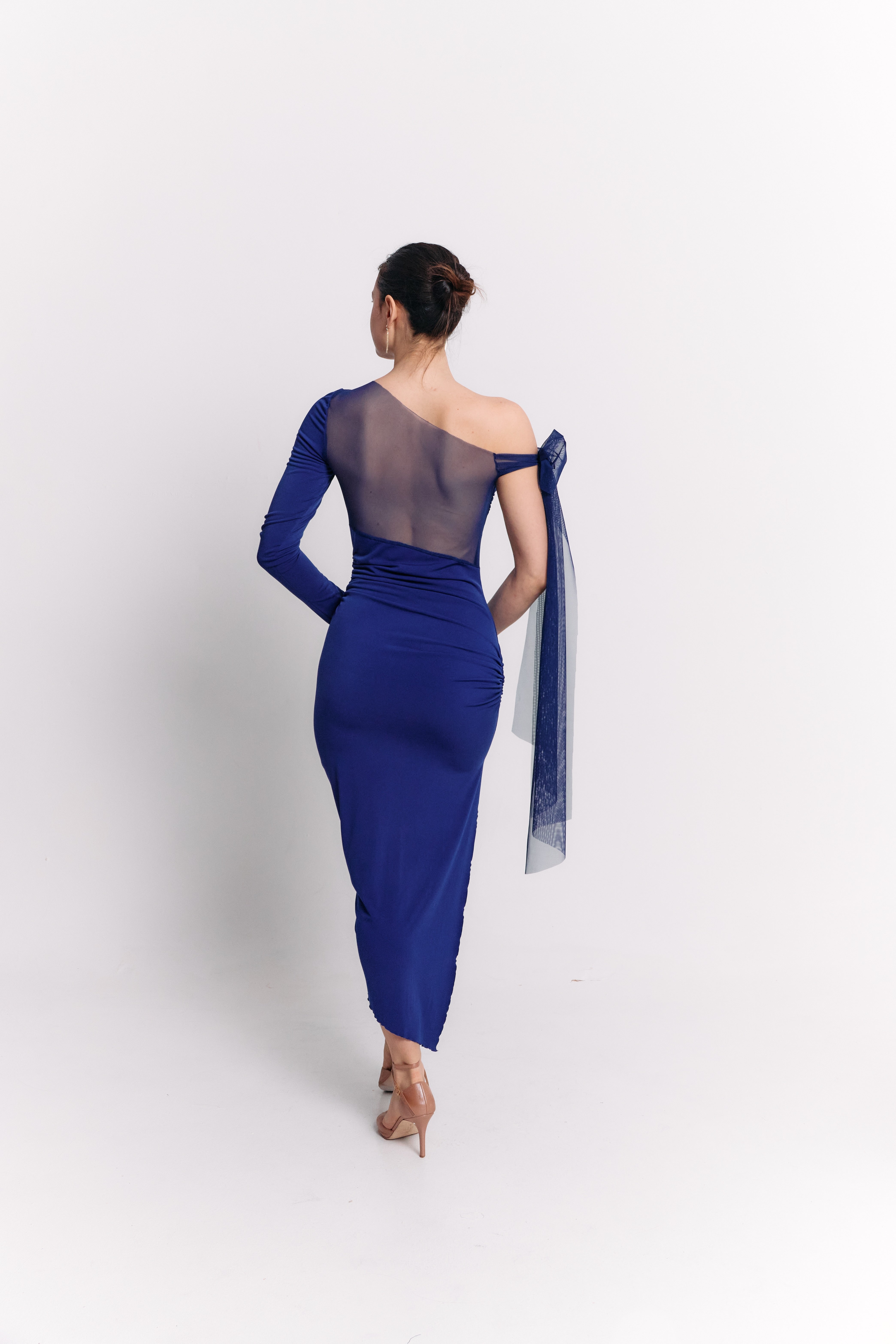 One-Shoulder Bow Dress