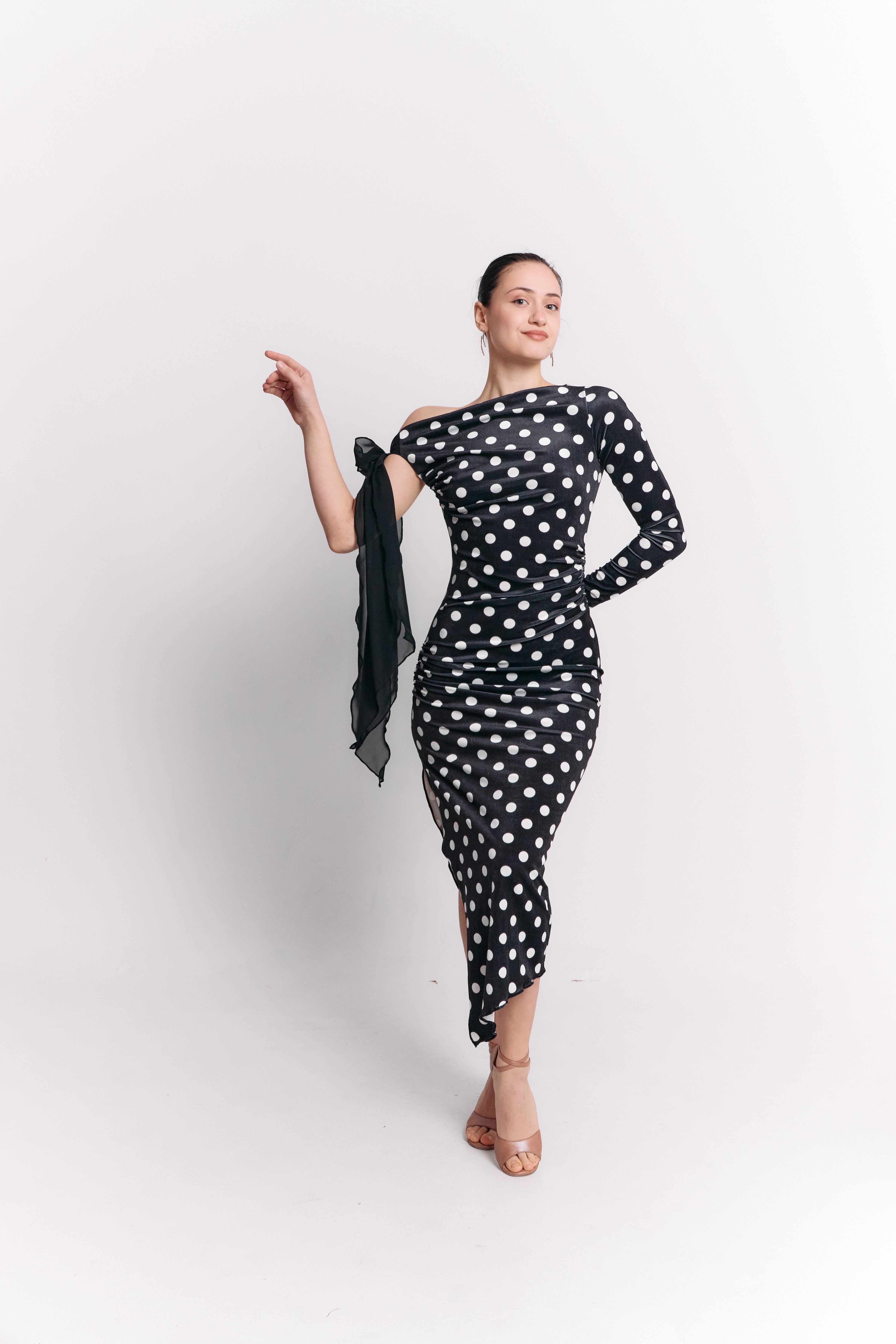 One-Shoulder Bow Dress