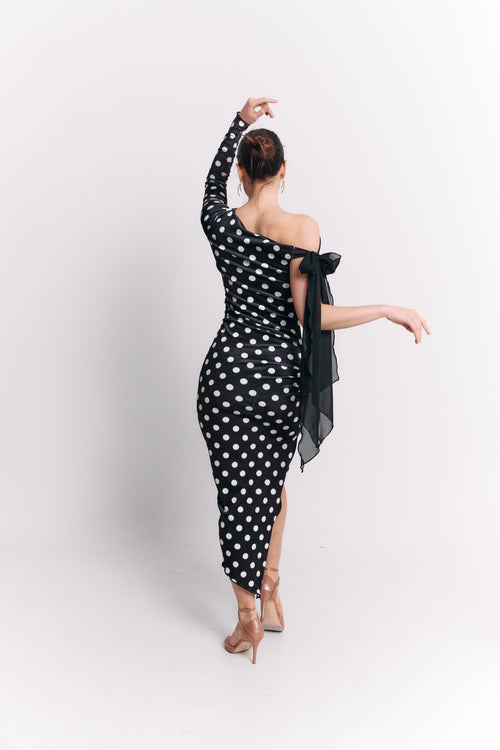 One-Shoulder Bow Dress