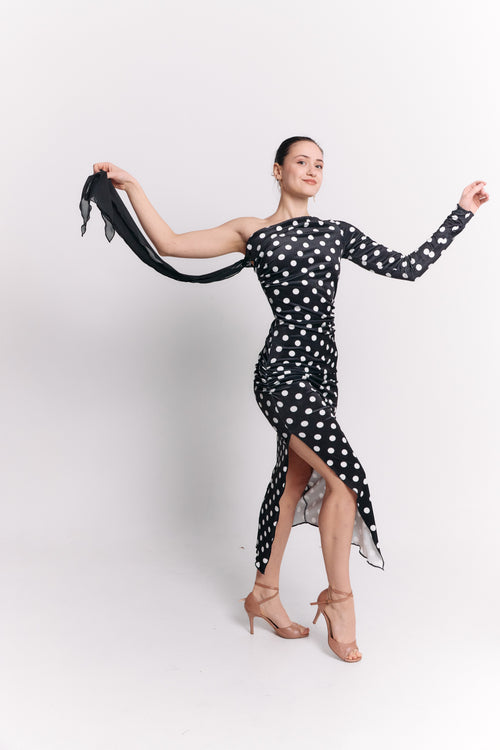 One-Shoulder Bow Dress