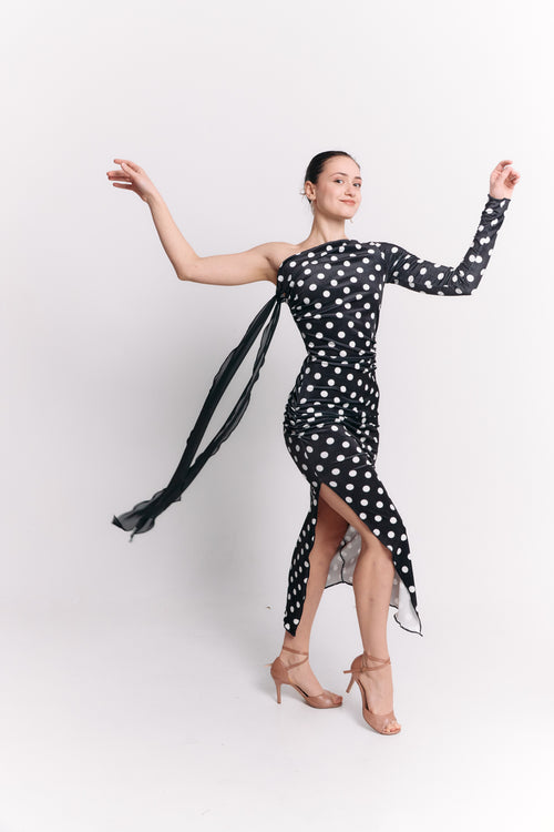 One-Shoulder Bow Dress